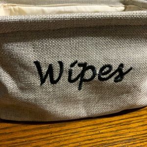 Cute Woven “Wipes” Container for baby wipes
